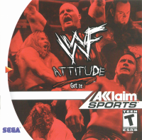 WWF Attitude PAL Sega Dreamcast PAL box art